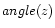 $angle(z)$