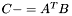 $ C -= A^TB $