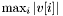 $ \max_i |v[i]| $