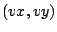 $(vx,vy)$
