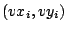 $(vx_{i},vy_{i})$